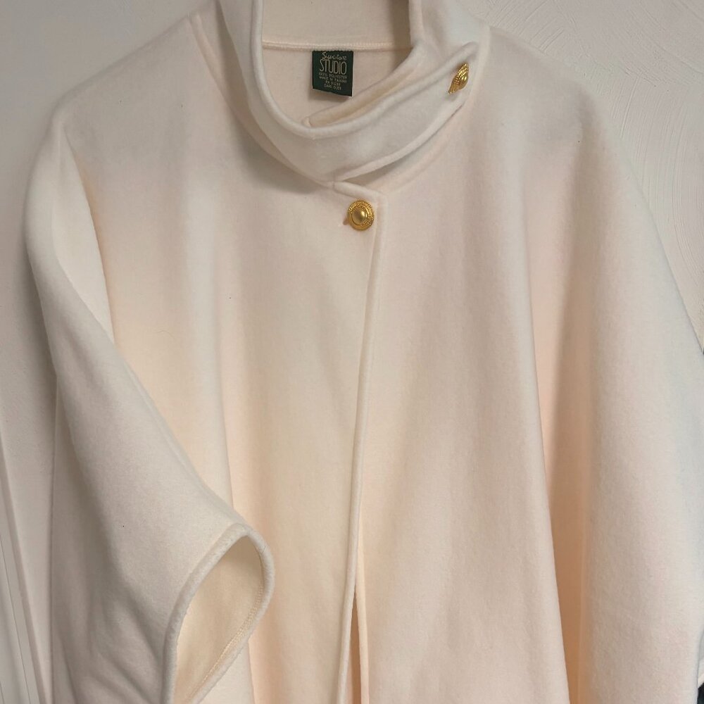 Signature Studio Fleece Poncho/Wrap coat